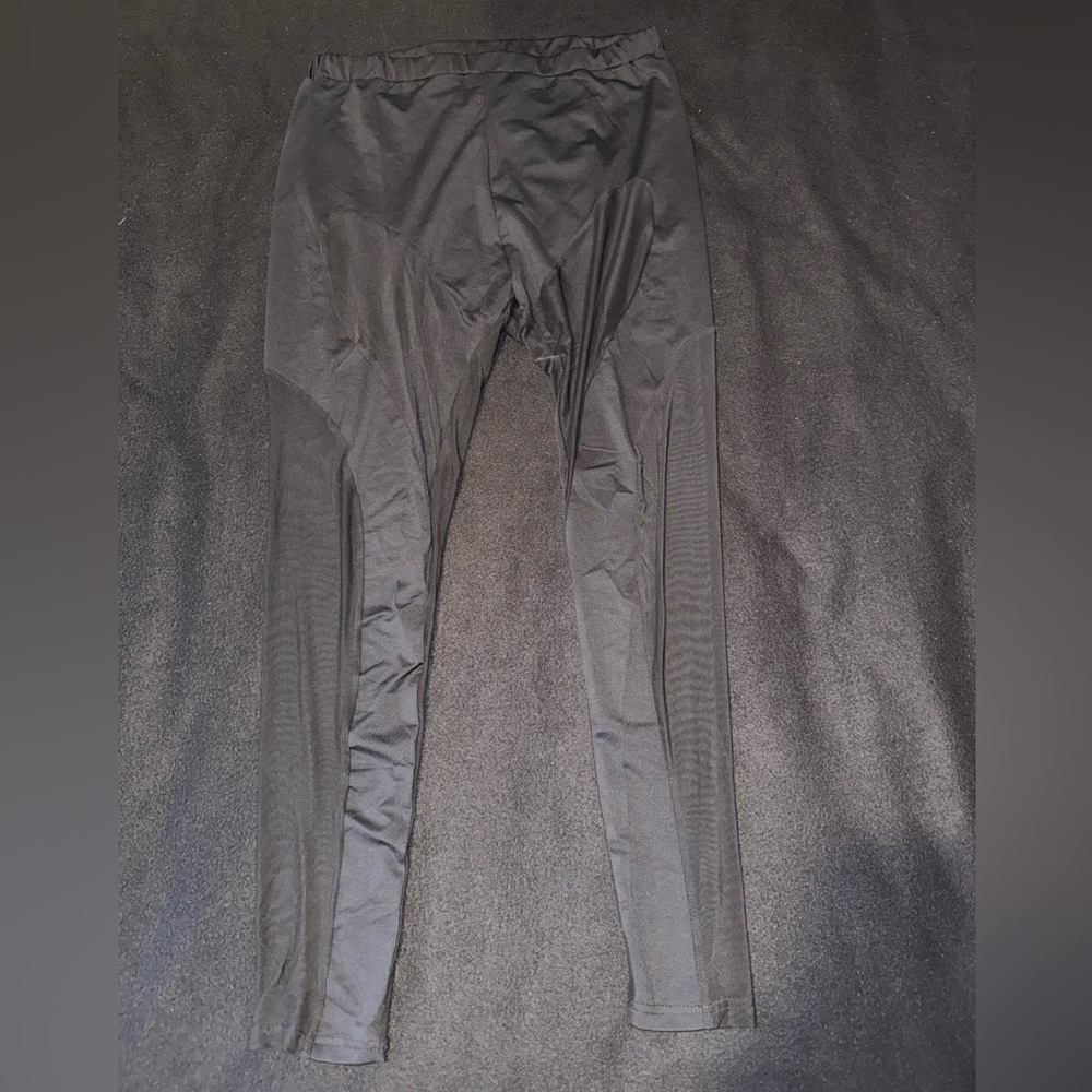 Mesh cut out leggings SHEIN